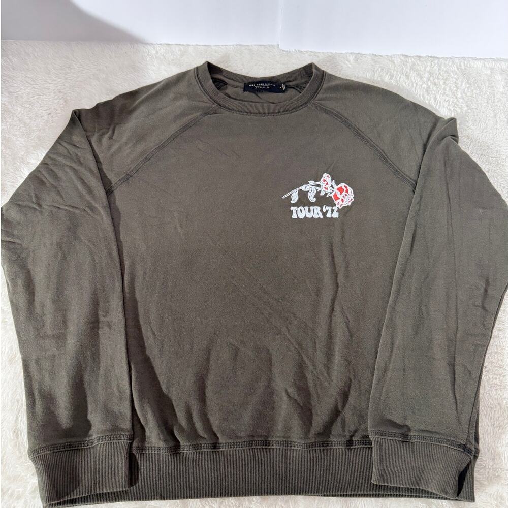 Junk Food Clothing Grateful Dead Tour '72 Rose Crewneck Sweatshirt Small Cotton
